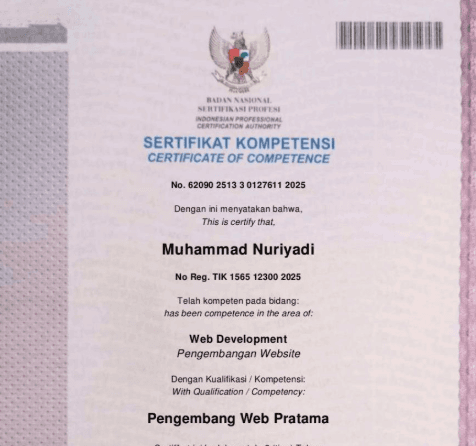 Competency Certificate